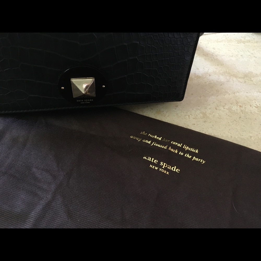 Kate Spade Black Leather Handbag - Picture 2 of 8